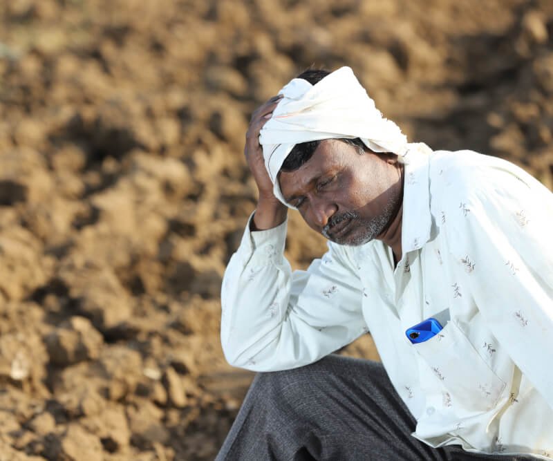 Sad Farmer Image